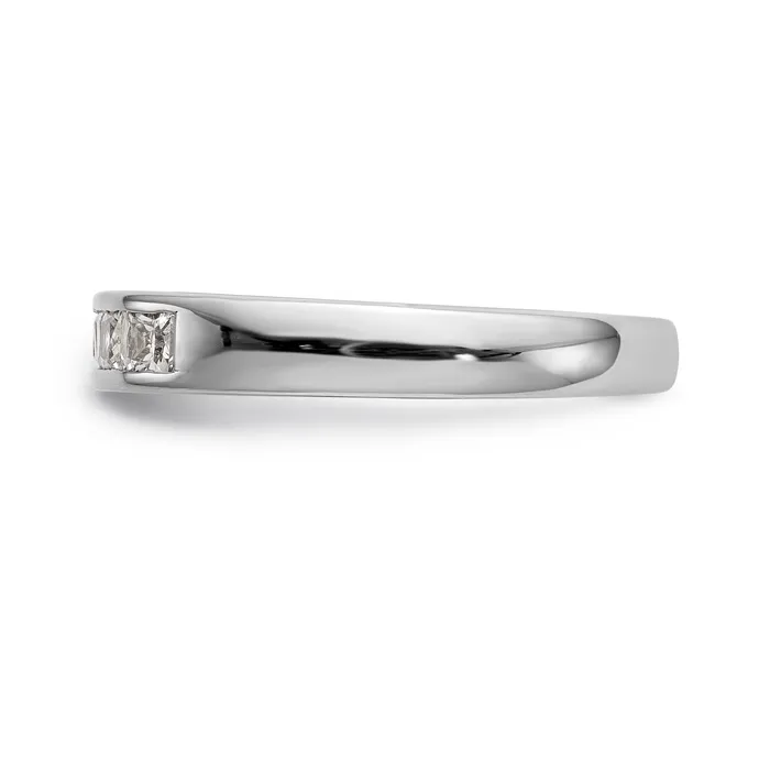 Rings 14K White Gold 7 Stone Diamond Channel Band Goldiacom
