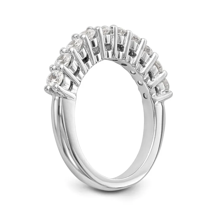 Rings 14K White Gold Diamond Peg Set Engagement Ring Goldiacom
