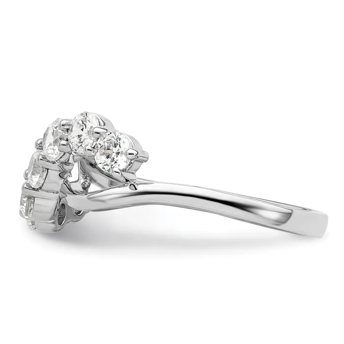 Rings 14K White Gold Lab Grown Diamond VSSI G Band Ring Goldia