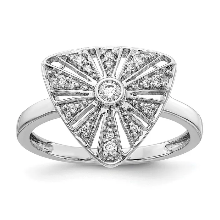 Rings 14k White Gold Real Diamond Vintage Ring Goldiacom