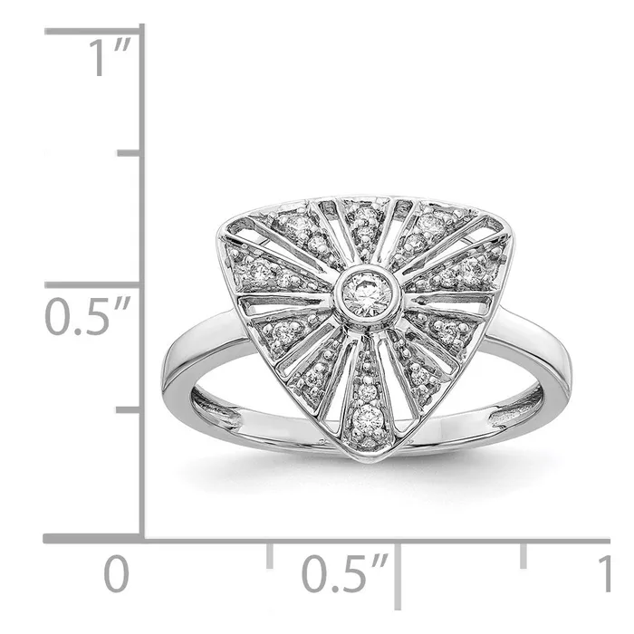 Rings 14k White Gold Real Diamond Vintage Ring Goldiacom