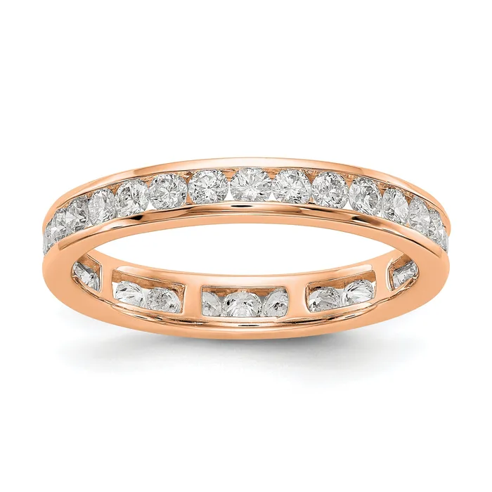 Rings 1Ct Natural Diamond Womens Eternity Wedding Band Ring in 14k Rose Gold Goldiacom Rings 1Ct Natural Diamond Womens Eternity Wedding Band Ring in 14k Rose Gold Goldiacom
