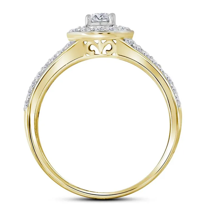 Rings gndatlanta 14k Yellow Gold Diamond Round Bridal Wedding Ring Set 1 Cttw Certified Rings gndatlanta 14k Yellow Gold Diamond Round Bridal Wedding Ring Set 1 Cttw Certified