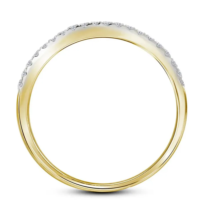 Rings gndatlanta 14k Yellow Gold Diamond Round Bridal Wedding Ring Set 1 Cttw Certified