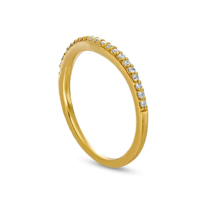 Rings Goldia 013 CT TW Natural Diamond Contour Wedding Band in Solid 14K Gold Rings Goldia 013 CT TW Natural Diamond Contour Wedding Band in Solid 14K Gold