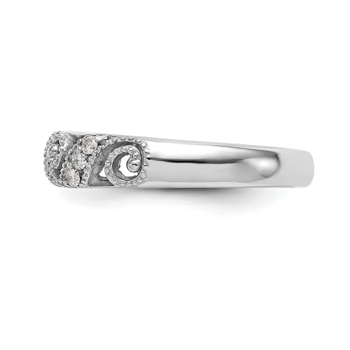 Rings Goldia 014ct CZ Solid Real 14k White Gold Wedding Wedding Band Ring