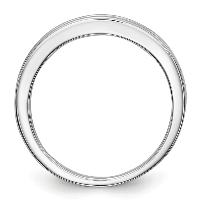 Rings Goldia 038ct CZ Solid Real 14K White Gold Lab Grown SI1SI2 G H I Wedding Wedding Band Ring