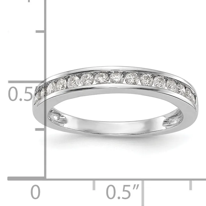 Rings Goldia 038ct CZ Solid Real 14K White Gold Lab Grown SI1SI2 G H I Wedding Wedding Band Ring