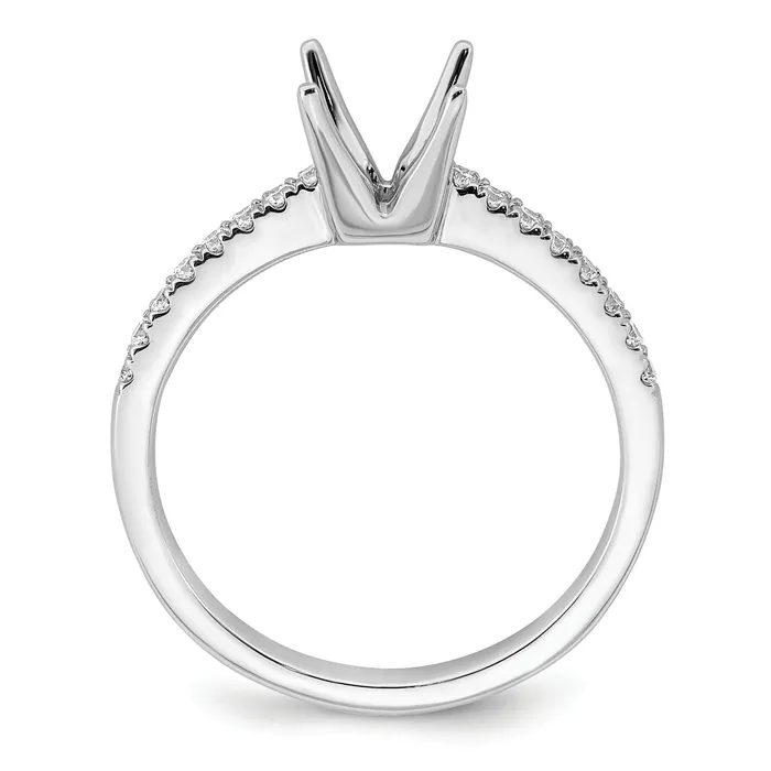 Rings Goldia 075ct CZ Solid Real 14K White Gold Engagement Ring