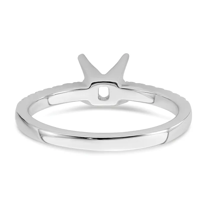 Rings Goldia 075ct CZ Solid Real 14K White Gold Engagement Ring