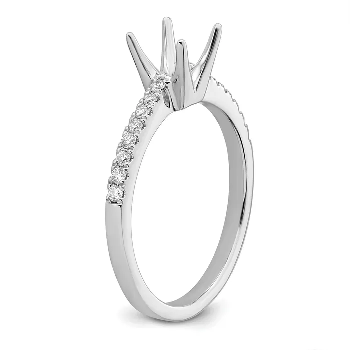 Rings Goldia 075ct CZ Solid Real 14K White Gold Engagement Ring