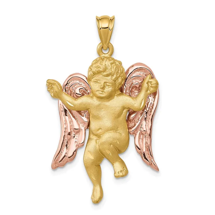 Rings Goldia 14k Twotone Gold Angel Pendant