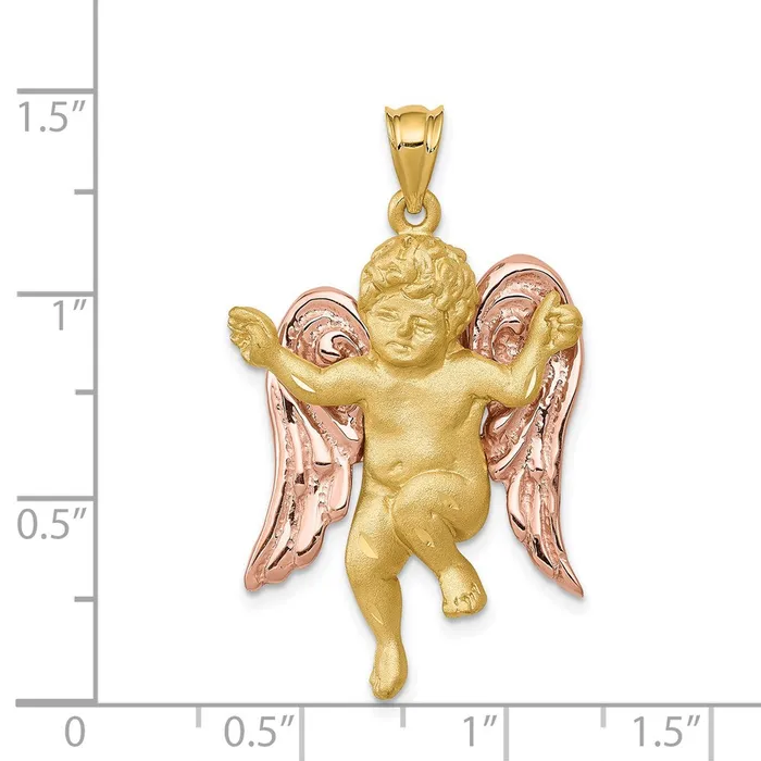 Rings Goldia 14k Twotone Gold Angel Pendant