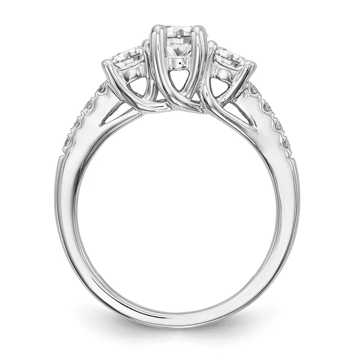 Rings Goldia 14k White Gold 1 15 Ct Lab Grown Diamond VSSI G Three Stone Engagement Ring