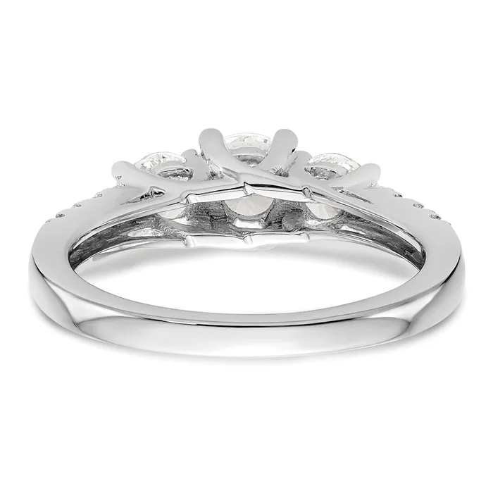 Rings Goldia 14k White Gold 1 15 Ct Lab Grown Diamond VSSI G Three Stone Engagement Ring