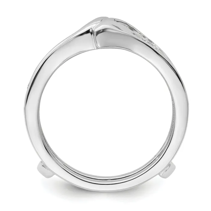 Rings Goldia 14k White Gold 58 Ct Lab Grown Diamond VSSI G Ring Guard