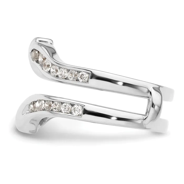 Rings Goldia 14k White Gold 58 Ct Lab Grown Diamond VSSI G Ring Guard
