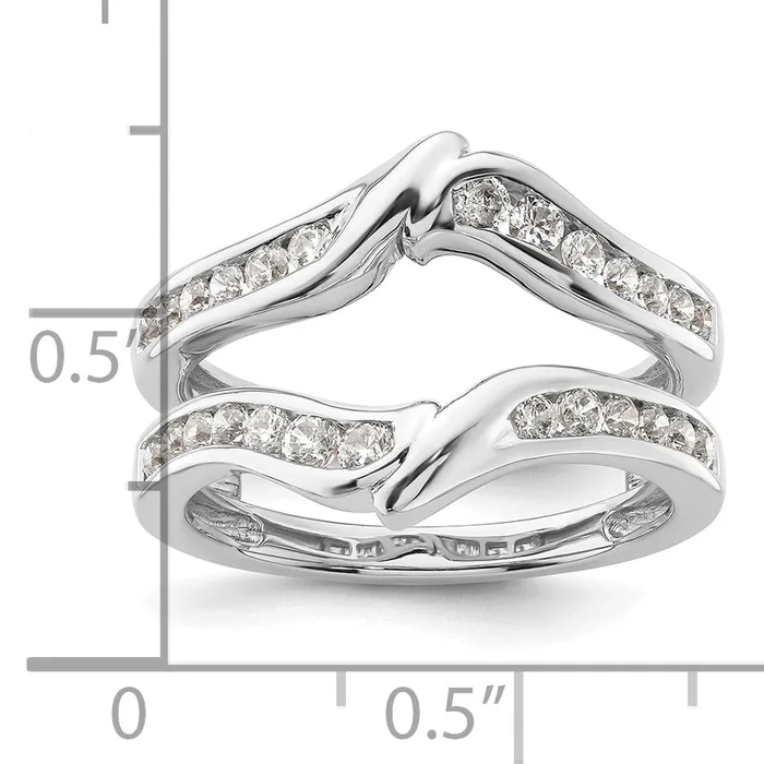 Rings Goldia 14k White Gold 58 Ct Lab Grown Diamond VSSI G Ring Guard