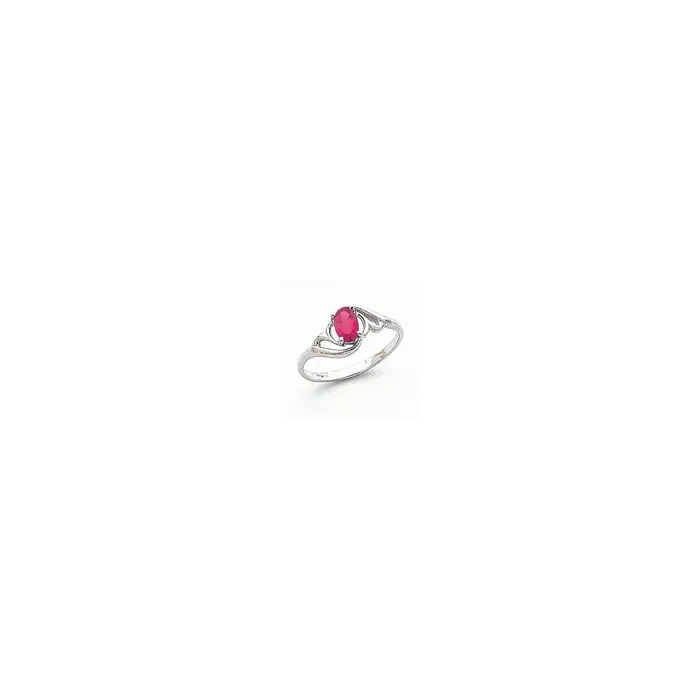 Rings Goldia 14k White Gold 6x4mm Oval Pink Tourmaline ring