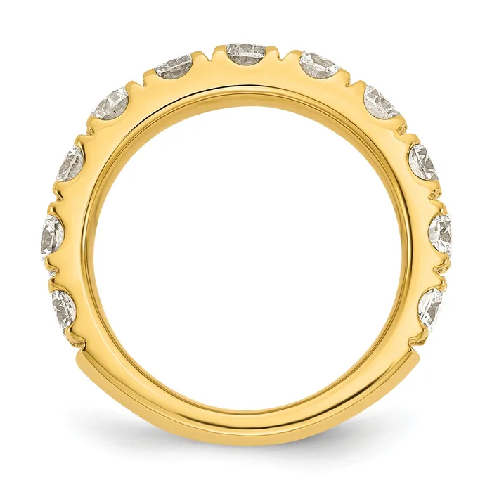 Rings Goldia 14k Yellow Gold 2 Ct Lab Grown Diamond VSSI G Wedding Band Ring