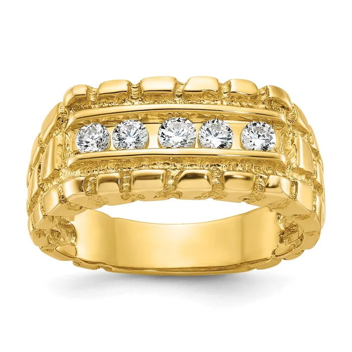 Rings Goldia 14k Yellow Gold Mens 13 carat Diamond Nugget Complete Ring Rings Goldia 14k Yellow Gold Mens 13 carat Diamond Nugget Complete Ring