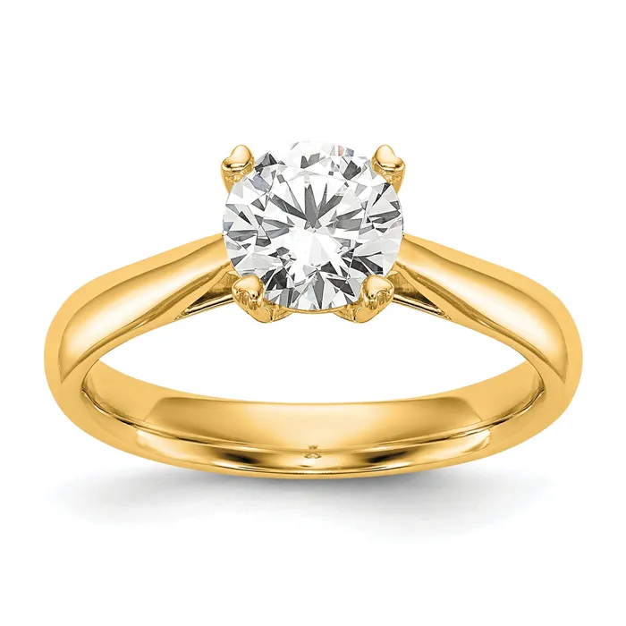 Rings Goldia 14k Yellow Gold True Origin 1 Ct Certified Lab Grown Diamond VSSI G Round Solitaire Engagement Ring Rings Goldia 14k Yellow Gold True Origin 1 Ct Certified Lab Grown Diamond VSSI G Round Solitaire Engagement Ring