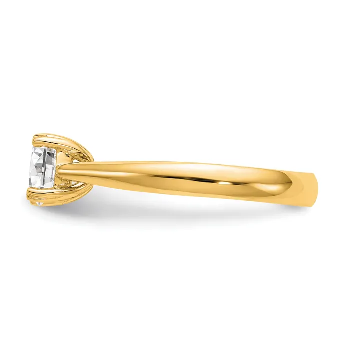 Rings Goldia 14k Yellow Gold True Origin 1 Ct Certified Lab Grown Diamond VSSI G Round Solitaire Engagement Ring