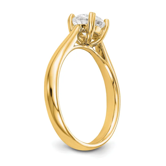 Rings Goldia 14k Yellow Gold True Origin 1 Ct Certified Lab Grown Diamond VSSI G Round Solitaire Engagement Ring