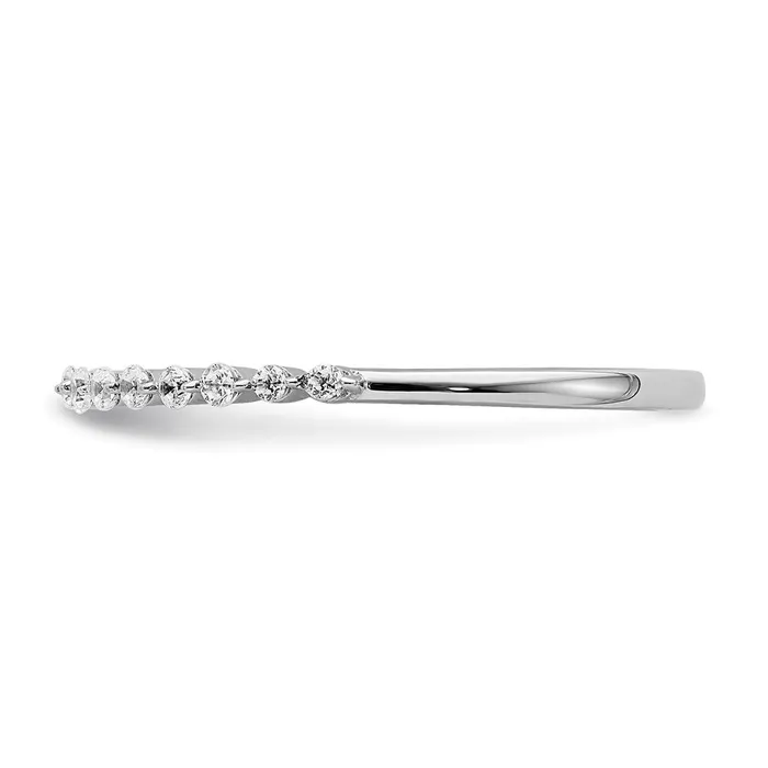 Rings Goldiacom 14k White Gold Fancy Real Diamond Band