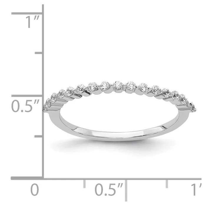 Rings Goldiacom 14k White Gold Fancy Real Diamond Band