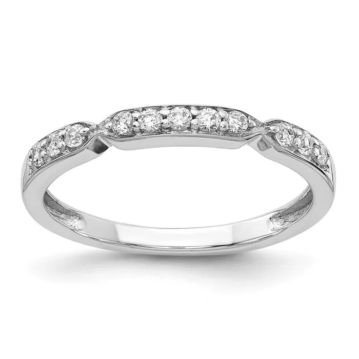 Rings Goldiacom 14K White Gold Real Diamond Band
