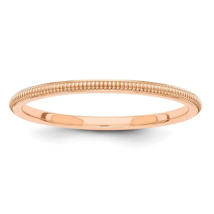 Rings Goldia Solid 10K Rose Gold 15mm Milgrain MensWomens Wedding Band Ring Size 6 Rings Goldia Solid 10K Rose Gold 15mm Milgrain MensWomens Wedding Band Ring Size 6
