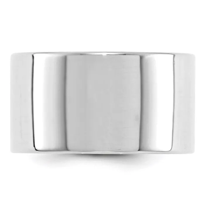 Rings Goldia Solid 10K White Gold 12mm Light Weight Flat MensWomens Wedding Band Ring Size 6 Rings Goldia Solid 10K White Gold 12mm Light Weight Flat MensWomens Wedding Band Ring Size 6