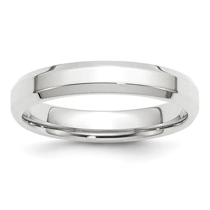 Rings Goldia Solid 10K White Gold 4mm Bevel Edge Comfort Fit MensWomens Wedding Band Ring Size 45 Rings Goldia Solid 10K White Gold 4mm Bevel Edge Comfort Fit MensWomens Wedding Band Ring Size 45