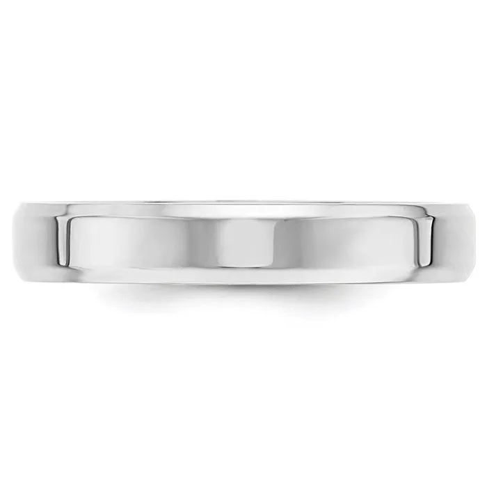 Rings Goldia Solid 10K White Gold 4mm Bevel Edge Comfort Fit MensWomens Wedding Band Ring Size 45 Rings Goldia Solid 10K White Gold 4mm Bevel Edge Comfort Fit MensWomens Wedding Band Ring Size 45