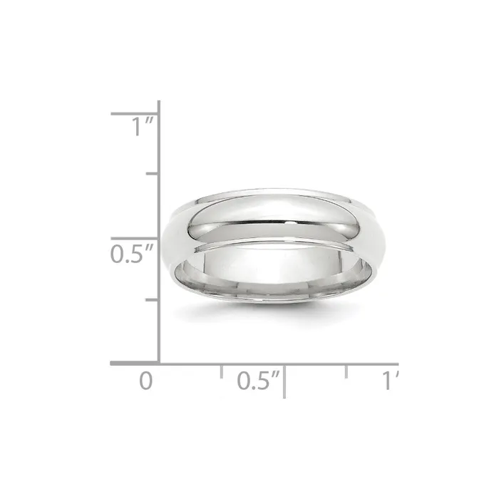 Rings Goldia Solid 10K White Gold 6mm Half Round with Edge MensWomens Wedding Band Ring Size 13 Rings Goldia Solid 10K White Gold 6mm Half Round with Edge MensWomens Wedding Band Ring Size 13