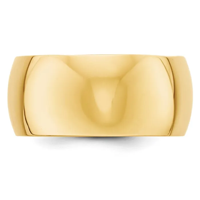 Rings Goldia Solid 10K Yellow Gold 10mm Half Round MensWomens Wedding Band Ring Size 95 Rings Goldia Solid 10K Yellow Gold 10mm Half Round MensWomens Wedding Band Ring Size 95