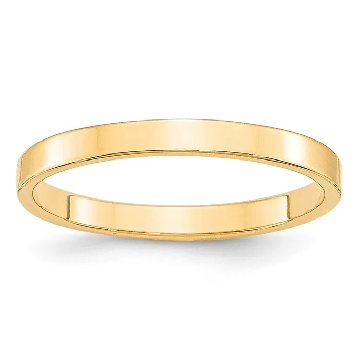 Rings Goldia Solid 10K Yellow Gold 25mm Light Weight Flat MensWomens Wedding Band Ring Size 95 Rings Goldia Solid 10K Yellow Gold 25mm Light Weight Flat MensWomens Wedding Band Ring Size 95