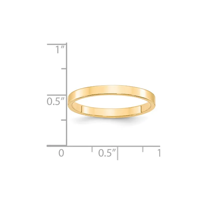 Rings Goldia Solid 10K Yellow Gold 25mm Light Weight Flat MensWomens Wedding Band Ring Size 95 Rings Goldia Solid 10K Yellow Gold 25mm Light Weight Flat MensWomens Wedding Band Ring Size 95
