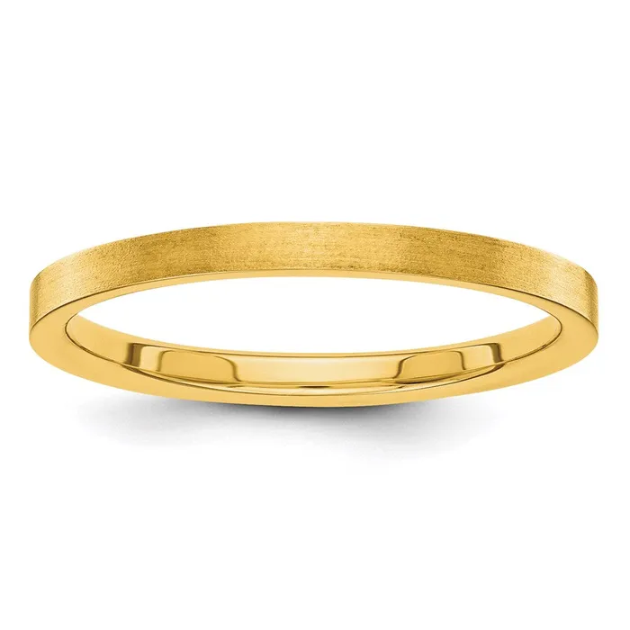 Rings Goldia Solid 10K Yellow Gold 2mm Flat Satin MensWomens Wedding Band Ring Size 45 Rings Goldia Solid 10K Yellow Gold 2mm Flat Satin MensWomens Wedding Band Ring Size 45