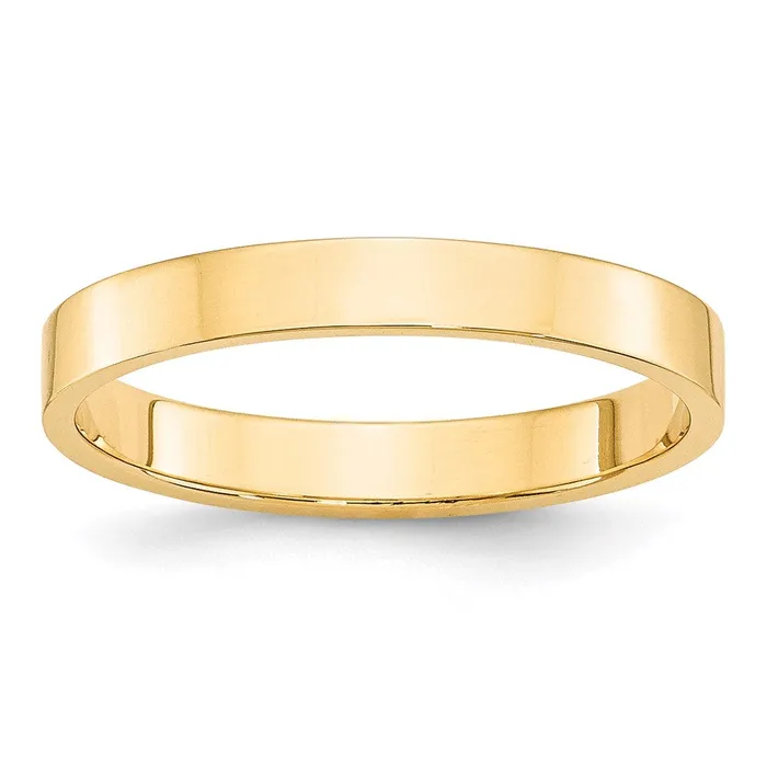 Rings Goldia Solid 10K Yellow Gold 3mm Light Weight Flat MensWomens Wedding Band Ring Size 55 Rings Goldia Solid 10K Yellow Gold 3mm Light Weight Flat MensWomens Wedding Band Ring Size 55