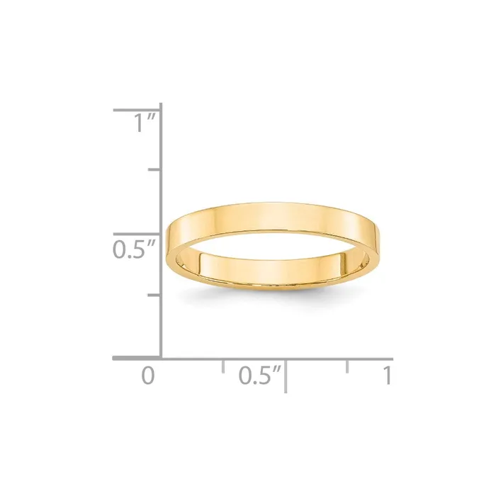 Rings Goldia Solid 10K Yellow Gold 3mm Light Weight Flat MensWomens Wedding Band Ring Size 55 Rings Goldia Solid 10K Yellow Gold 3mm Light Weight Flat MensWomens Wedding Band Ring Size 55