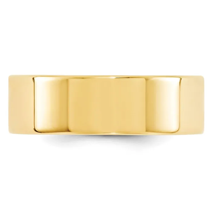 Rings Goldia Solid 10K Yellow Gold 7mm Standard Flat Comfort Fit MensWomens Wedding Band Ring Size 8 Rings Goldia Solid 10K Yellow Gold 7mm Standard Flat Comfort Fit MensWomens Wedding Band Ring Size 8