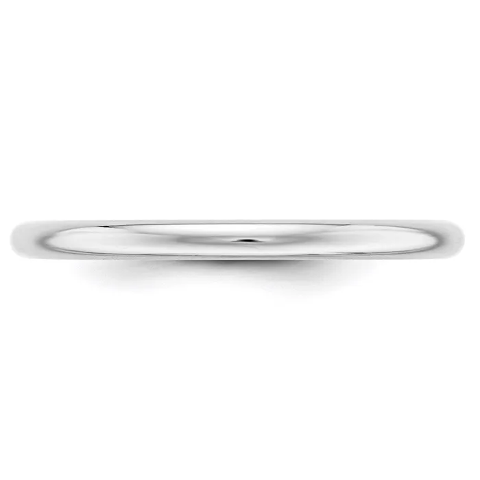 Rings Goldia Solid 14K White Gold 2mm Half Round MensWomens Wedding Band Ring Size 11 Rings Goldia Solid 14K White Gold 2mm Half Round MensWomens Wedding Band Ring Size 11