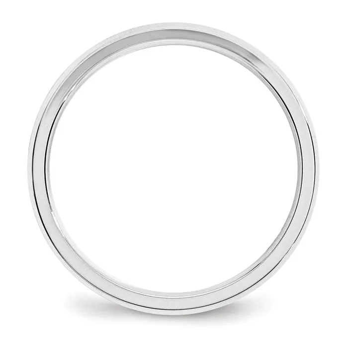 Rings Goldia Solid 14K White Gold 3mm Bevel Edge Comfort Fit MensWomens Wedding Band Ring Size 6 Rings Goldia Solid 14K White Gold 3mm Bevel Edge Comfort Fit MensWomens Wedding Band Ring Size 6