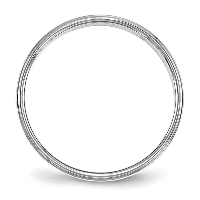 Rings Goldia Solid 14K White Gold 4mm Flat with Step Edge MensWomens Wedding Band Ring Size 115 Rings Goldia Solid 14K White Gold 4mm Flat with Step Edge MensWomens Wedding Band Ring Size 115