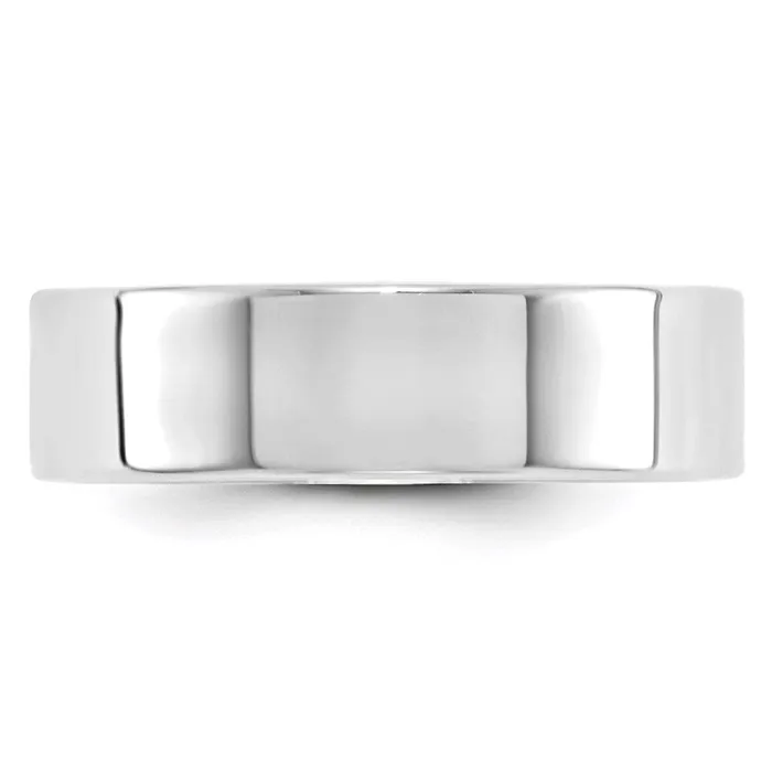 Rings Goldia Solid 14K White Gold 6mm Light Weight Flat MensWomens Wedding Band Ring Size 7 Rings Goldia Solid 14K White Gold 6mm Light Weight Flat MensWomens Wedding Band Ring Size 7