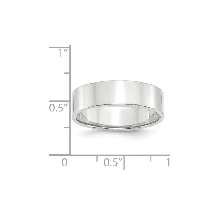 Rings Goldia Solid 14K White Gold 6mm Light Weight Flat MensWomens Wedding Band Ring Size 7 Rings Goldia Solid 14K White Gold 6mm Light Weight Flat MensWomens Wedding Band Ring Size 7