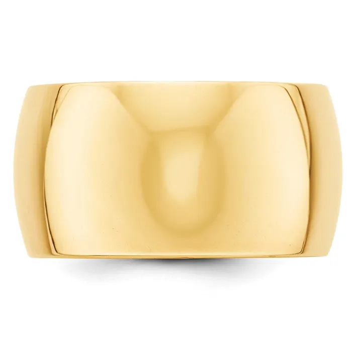 Rings Goldia Solid 14K Yellow Gold 12mm Half Round MensWomens Wedding Band Ring Size 5 Rings Goldia Solid 14K Yellow Gold 12mm Half Round MensWomens Wedding Band Ring Size 5