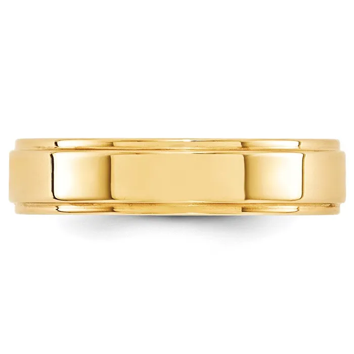 Rings Goldia Solid 14K Yellow Gold 5mm Flat with Step Edge MensWomens Wedding Band Ring Size 14 Rings Goldia Solid 14K Yellow Gold 5mm Flat with Step Edge MensWomens Wedding Band Ring Size 14